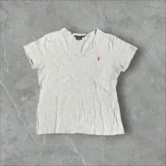 Ralph Lauren Sport グレー Vネック Tシャツ L