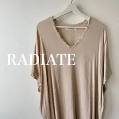 RADIATE スコットクラブ系　Vネック　前後差　半袖　ロング　ワンピース