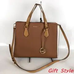 MICHAEL KORS マイケルコース 2way ハンドバッグ ブラウン
