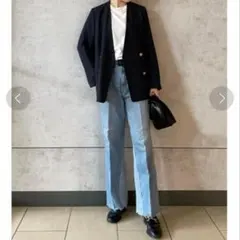 ワイドデニムパンツ デニム