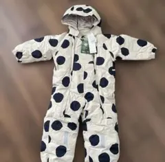 新品未使用　tinycottons スノーウェア　ドット