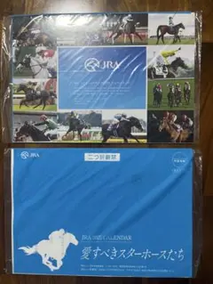 JRA 2025 カレンダー 愛すべきスター・ホースたち　2冊セット