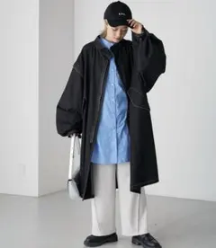 【新品未使用品】forksy. 2WAY デニムモッズコート/ベスト