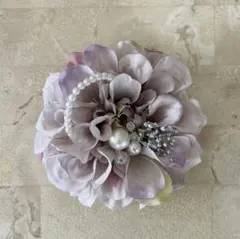コサージュ/84 ラベンダークリーム　ハンドメイド　卒業式　入学式