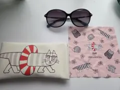 Zoff ブラック ラウンド型サングラス　リサ・ラーソンコラボ