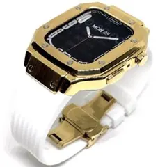 ゴールドW★Apple Watch ラバー　バンド　アップルウォッチ