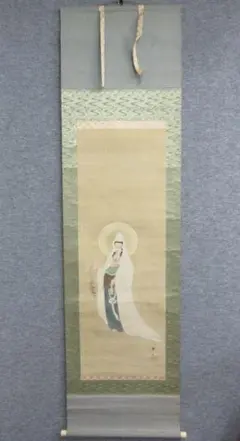 村山華岳 観音像 掛軸 骨董 箱付き 人物画 送料込み☆ - メルカリ