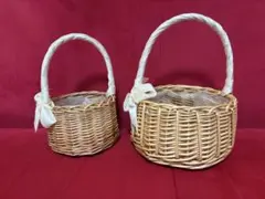 リボン付きバスケットセット S・Lサイズ