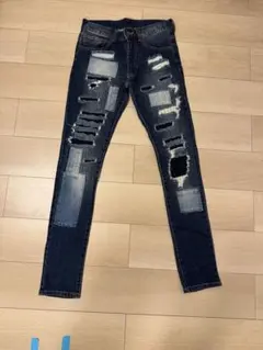 D.I.A. ダイヤ デニムパンツ ブーツカット ダメージ加工 Y2K - メルカリ