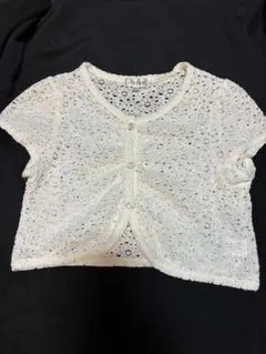 anyFAM レース編みショートボレロ130