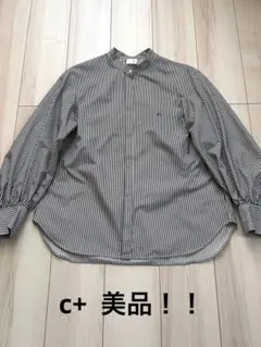 お値下げ！！C.+ ストライプ バンドカラーシャツ 長袖のサムネイル