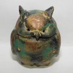 ビトッシ フラヴィアリミニブルー フクロウ 陶器 ヴィンテージ