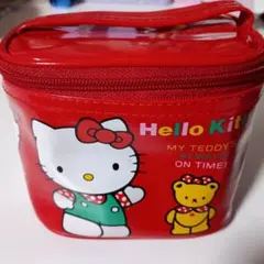 ハローキティ バニティポーチ レッド サンリオ 1992年