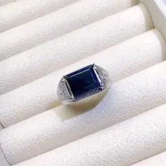 【鑑別書付可】天然スリスランカ産サファイアリング カスタムOK 職人ハンドメイド