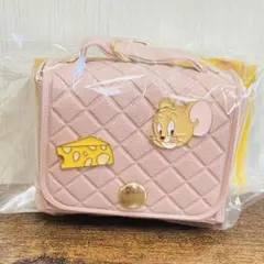 トムとジェリー ミニバッグ型キーホルダー ピンク
