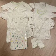 ベビー肌着6点セット＋ベビーミトン　新生児　綿100