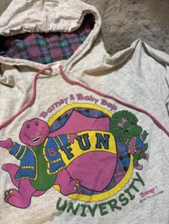 レア　バニー　Barney & Baby Bop フード付き長袖カットソー