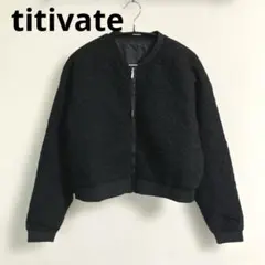 titivate♡ティティベイト♡ふくれ チュール ジャガード ブルゾンのサムネイル