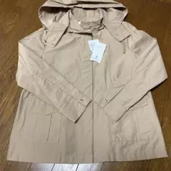 新品タグ付き　春スプリングショートコート　フード取り外し可能