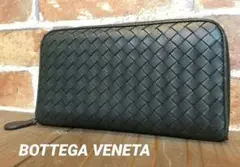 BOTTEGA VENETA イントレチャート ラウンドファスナー 長財布
