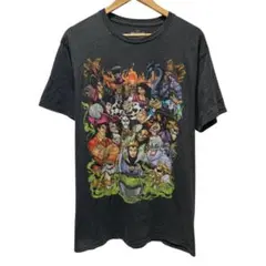 Disney Villains アニメ キャラ Tシャツ ダークグレーL