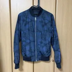 美品⭐︎ZARA⭐︎メンズ⭐︎S⭐︎アウター⭐︎ネイビー迷彩⭐︎MA-1 フライトジャケットのサムネイル