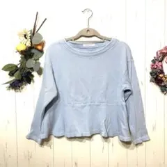 【LOWRYS FARM】ローリーズファーム　無地カットソー（M）ワッフル生地