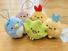 すみっコぐらし　ばんざいゴムひも付きマスコット Part2 全種類5体