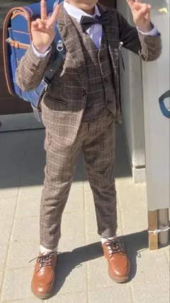 おしゃれなフォーマルスーツ5点セット☆卒業式入学式☆男の子☆ジュニア☆セレモニー