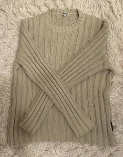 DOLCE&GABBANA ベージュ ニットセーター M