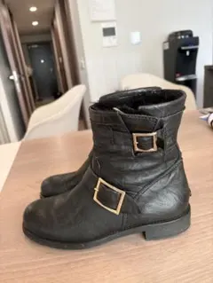 ✨️極美品✨JIMMY CHOO ブーツ レディース スエード スタッズ 24cm JIMMY CHOO(ジミーチュウ) スタースタッズ ヒール ポインテッドトゥ