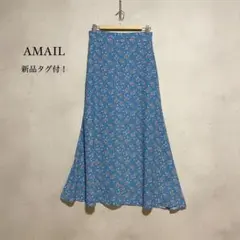 新品タグ付　AMAIL アマイル Flower peace スカート 花柄のサムネイル