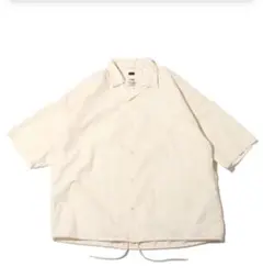 nanamica Open Collar Wind H/S Shirt Ecruのサムネイル