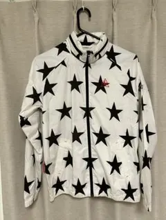 Lecoq golf ルコックゴルフ スター柄 ホワイトL ウィンドブレーカー