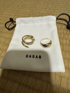 GAGAN リング　セット売り　18kgp 9/7まで