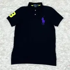 ラルフローレン ポロシャツ ブラック レディースL ビッグポニーカスタムフィット