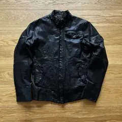PRIVATE BRAND AG レザージャケット シングルライダース ブルゾン