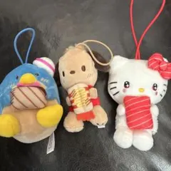 スシロー限定　サンリオ　キャラクター マスコット 3個セット
