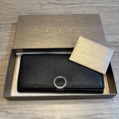 BVLGARI ブラックレザー 長財布のサムネイル