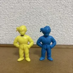 ドラゴンボール ドラ消し 消しゴム ヤムチャ 黄色 イエロー 青 2体