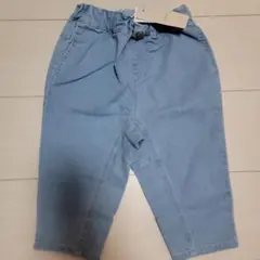 90サイズ プティマイン テーパードデニムパンツ 新品タグ付き