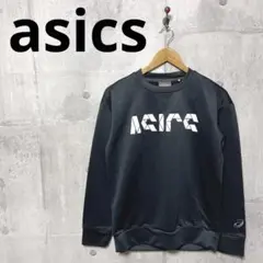 asics アシックス CAスウェットクルートップ メンズ S ブラック