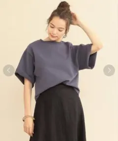 BEAUTY&YOUTH ヘビーコットンスウェット6分袖プルオーバーのサムネイル