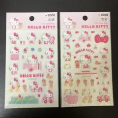 韓国限定　ハローキティ　シール　2種セット　サンリオ