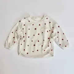 アプレレクール　ハート柄　トレーナー