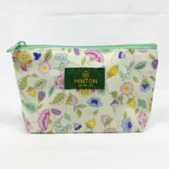 MINTON ミントン 花柄 ミニポーチ ミントグリーン