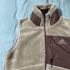 【美品】ボアベストジャケット　リバーシブル　フリース　ブラウン