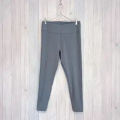 【ユニクロ】スポーツレギンス ランニング ヨガウェア エアリズム グレー XL