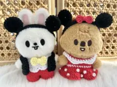 skzoo 10cmぬいぐるみコスチューム『夢の国』ミッキー、ミニー
