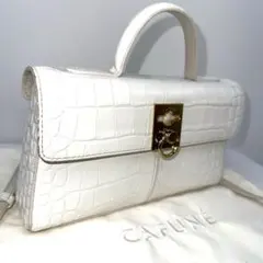 ✨美品✨カフネ CAFUNE 2WAY ショルダーバッグ Cロック アイボリーのサムネイル